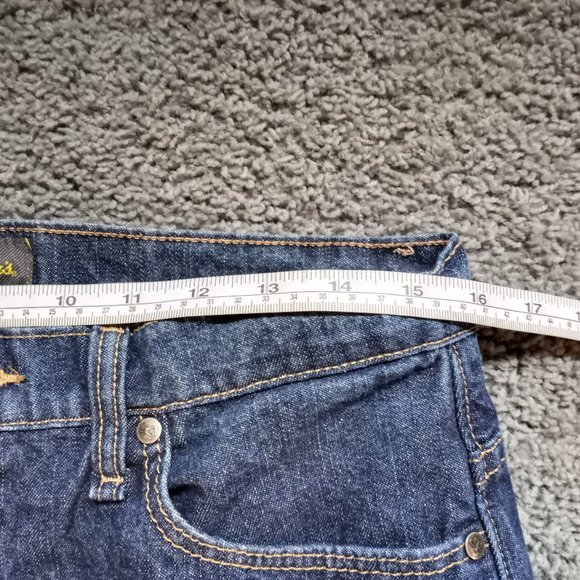 Cabela's Flannel EUC Lined 5 Pocket Denim Jean Size 8L 100% Cotton-Item #419 - Picture 3 of 7